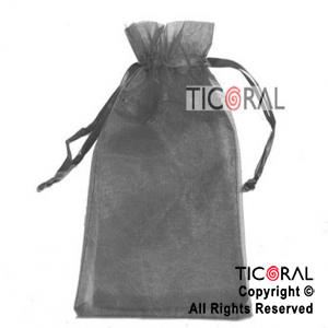 BOLSA NEGRO ORGANZA 24X19.5CM HS2629-18 x 1